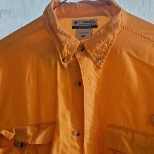 Columbia Bright Orange Casual Shirt